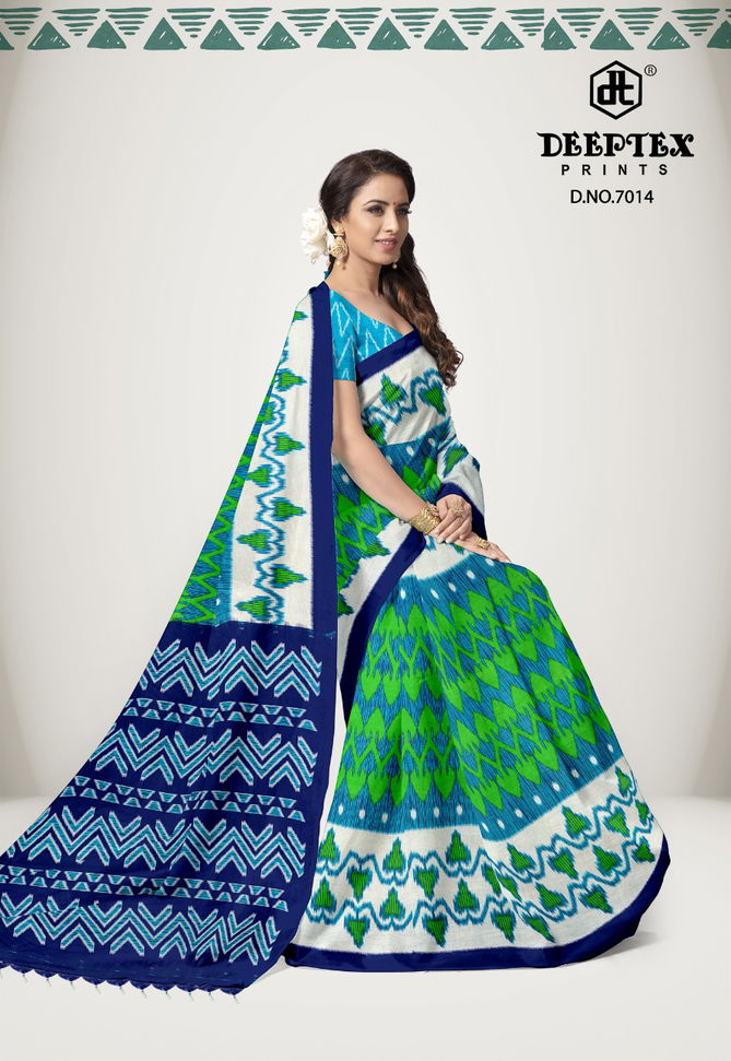 Deeptex Ikkat Special 7 Casual Wear Wholesale Saree Collection